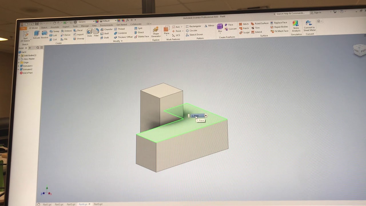 inventor stl to part